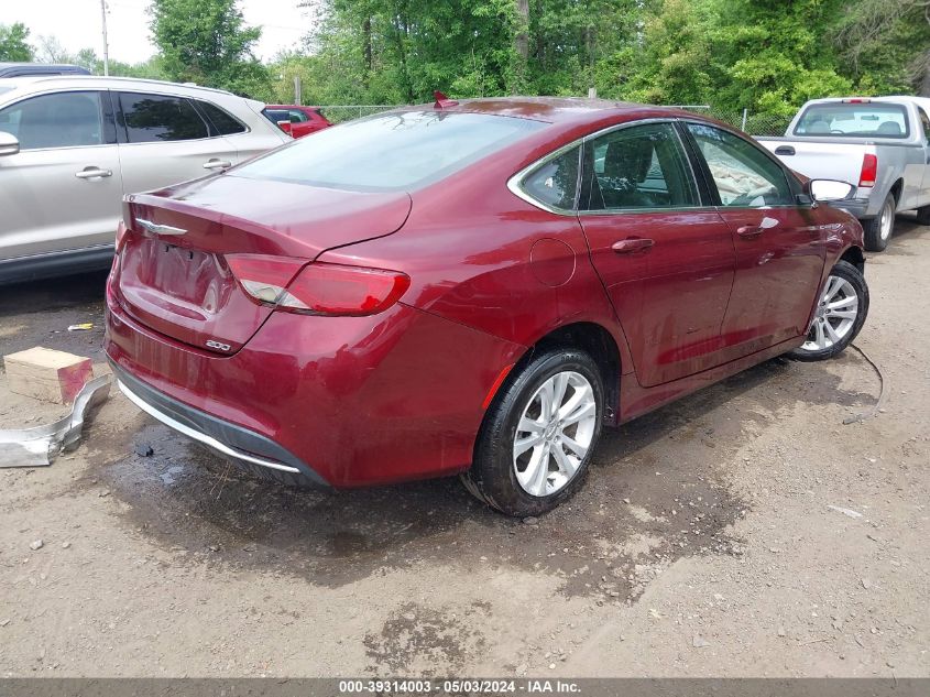 2017 Chrysler 200 Limited Platinum VIN: 1C3CCCAB4HN500722 Lot: 39314003