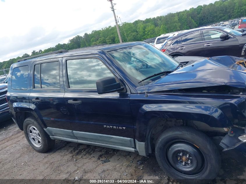 2011 Jeep Patriot Sport VIN: 1J4NF1GBXBD173659 Lot: 39314133