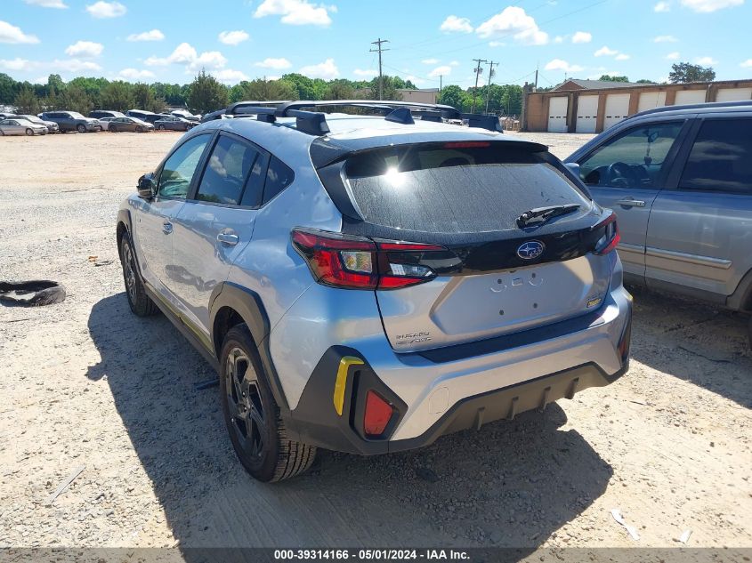 2024 Subaru Crosstrek Sport VIN: 4S4GUHF67R3748264 Lot: 39314166