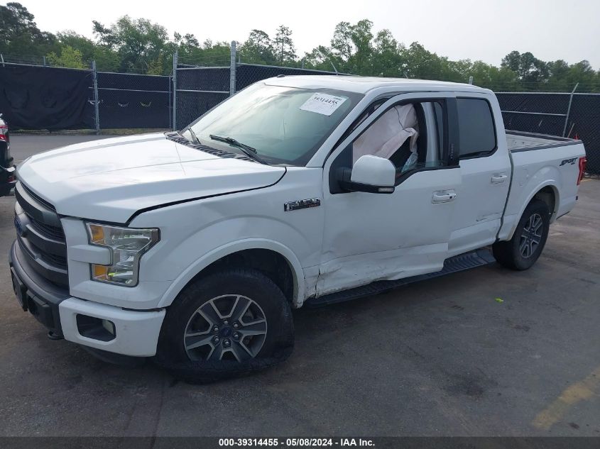 2015 Ford F-150 Lariat VIN: 1FTEW1EF2FFD01902 Lot: 39314455