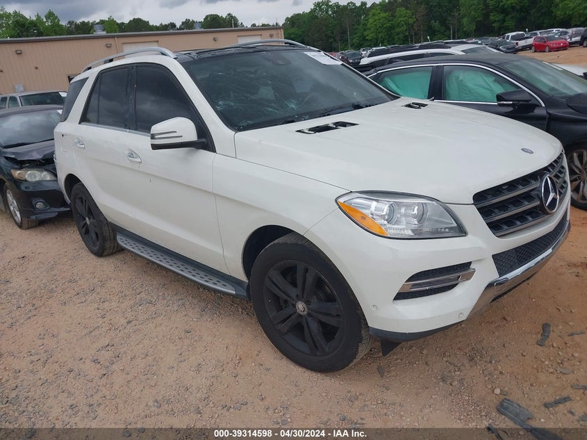 2013 Mercedes-Benz Ml 350 4Matic VIN: 4JGDA5HB3DA180989 Lot: 39314598