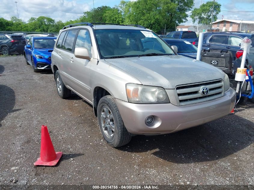 2007 Toyota Highlander V6 VIN: JTEHP21A470193793 Lot: 39314755