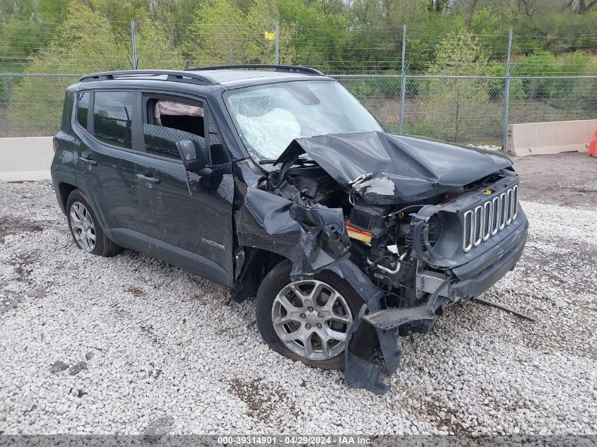 2017 Jeep Renegade Latitude Fwd VIN: ZACCJABB8HPG37707 Lot: 39314901