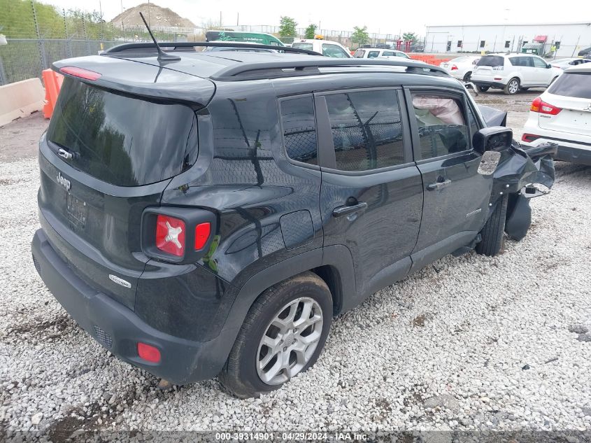 2017 Jeep Renegade Latitude Fwd VIN: ZACCJABB8HPG37707 Lot: 39314901