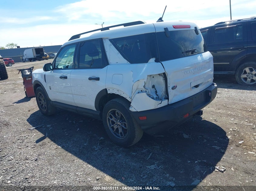 2021 Ford Bronco Sport Big Bend VIN: 3FMCR9B67MRA57757 Lot: 39315111