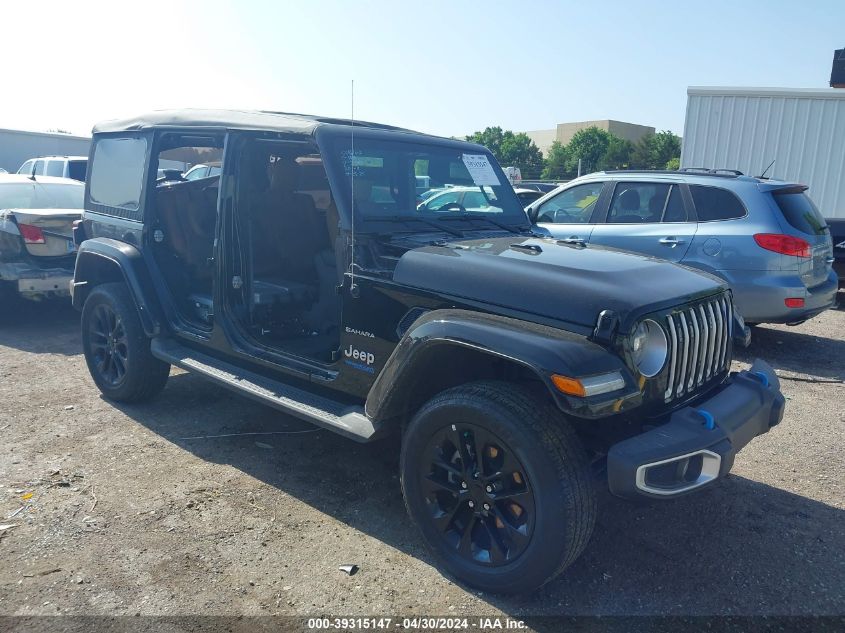 2022 Jeep Wrangler 4Xe Unlimited Sahara 4X4 VIN: 1C4JJXP65NW205483 Lot: 39315147