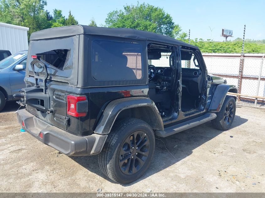 2022 Jeep Wrangler 4Xe Unlimited Sahara 4X4 VIN: 1C4JJXP65NW205483 Lot: 39315147