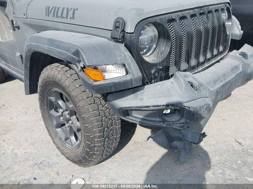 2020 Jeep Wrangler Unlimited Willys 4X4 VIN: 1C4HJXDM8LW318679 Lot: 39315237