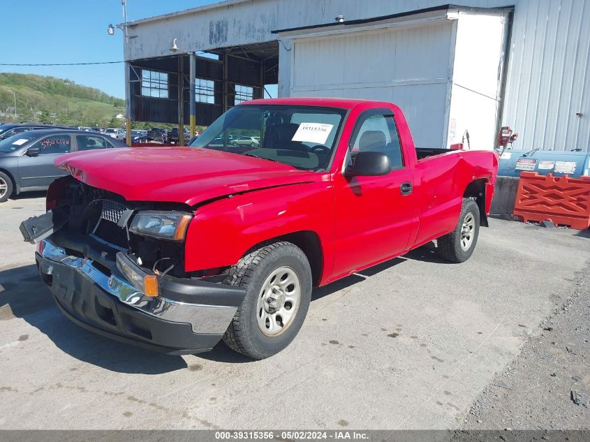 2005 Chevrolet Silverado 1500 Work Truck VIN: 1GCEC14X25Z138183 Lot: 39315356