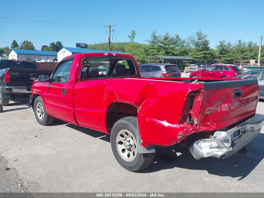 2005 Chevrolet Silverado 1500 Work Truck VIN: 1GCEC14X25Z138183 Lot: 39315356