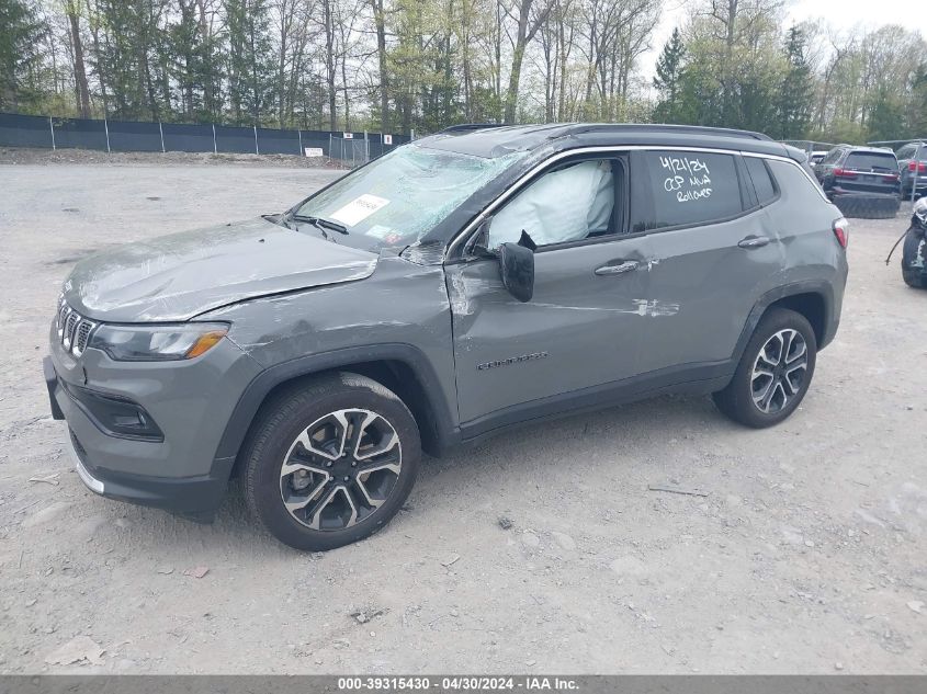 2023 Jeep Compass Limited 4X4 VIN: 3C4NJDCN9PT530532 Lot: 39315430