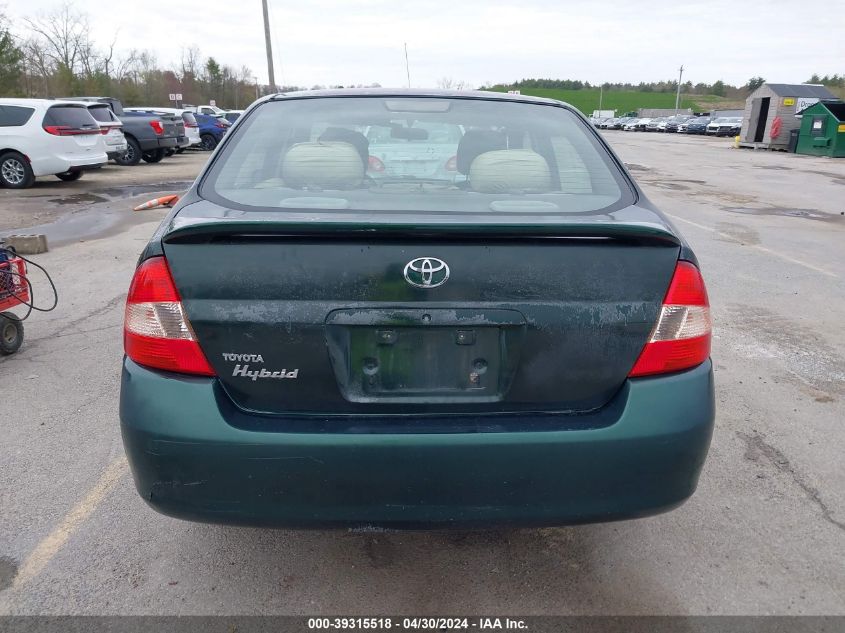 JT2BK12U330074759 | 2003 TOYOTA PRIUS