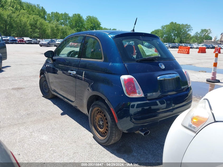 2014 Fiat 500 Pop VIN: 3C3CFFAR0ET291710 Lot: 39315647