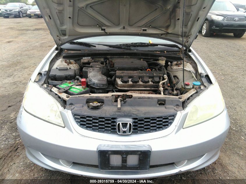 1HGEM22544L011104 | 2004 HONDA CIVIC