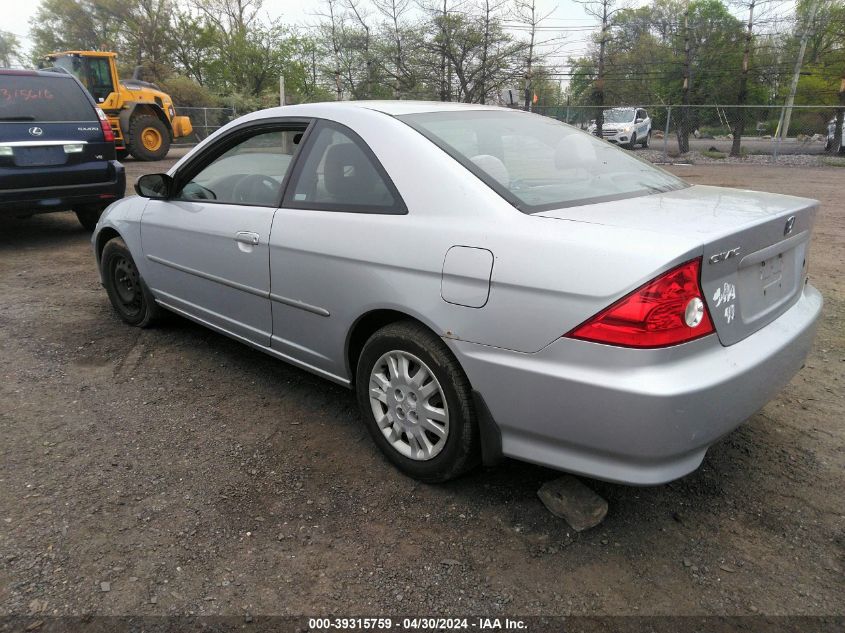 1HGEM22544L011104 | 2004 HONDA CIVIC