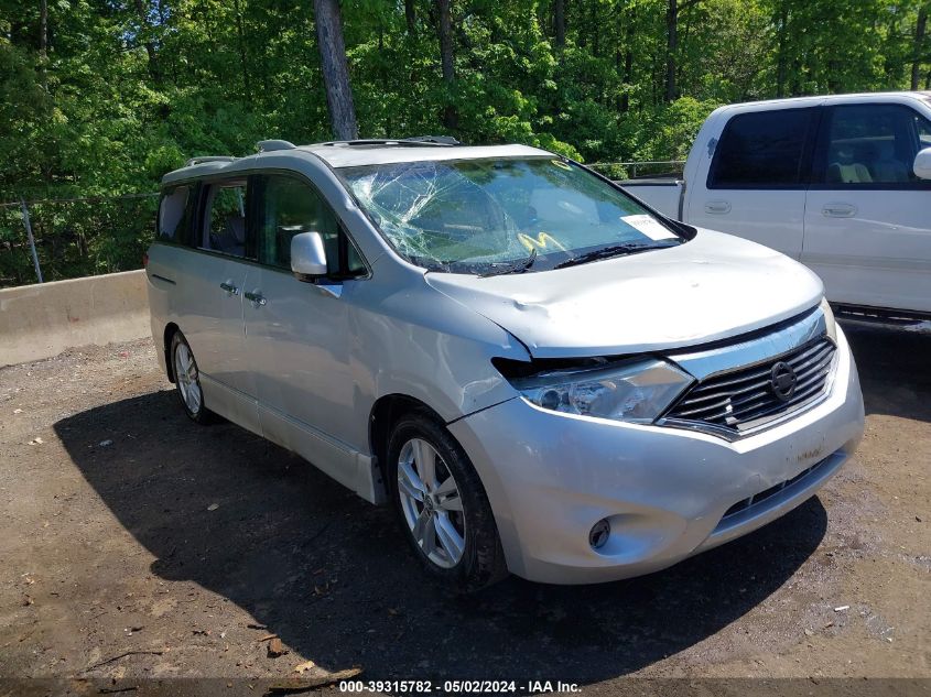 2011 Nissan Quest Sl VIN: JN8AE2KP7B9003850 Lot: 39315782