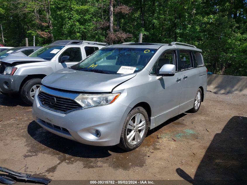 2011 Nissan Quest Sl VIN: JN8AE2KP7B9003850 Lot: 39315782