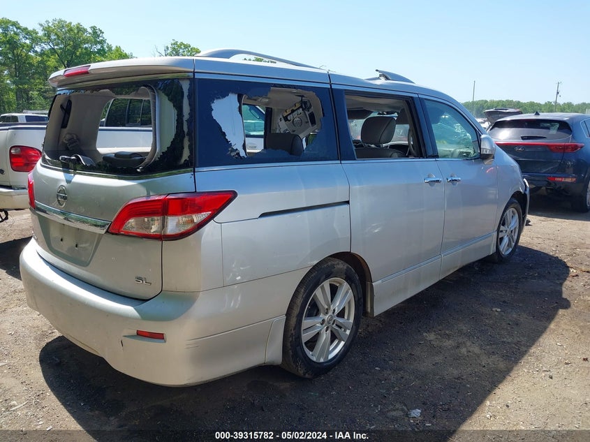 2011 Nissan Quest Sl VIN: JN8AE2KP7B9003850 Lot: 39315782