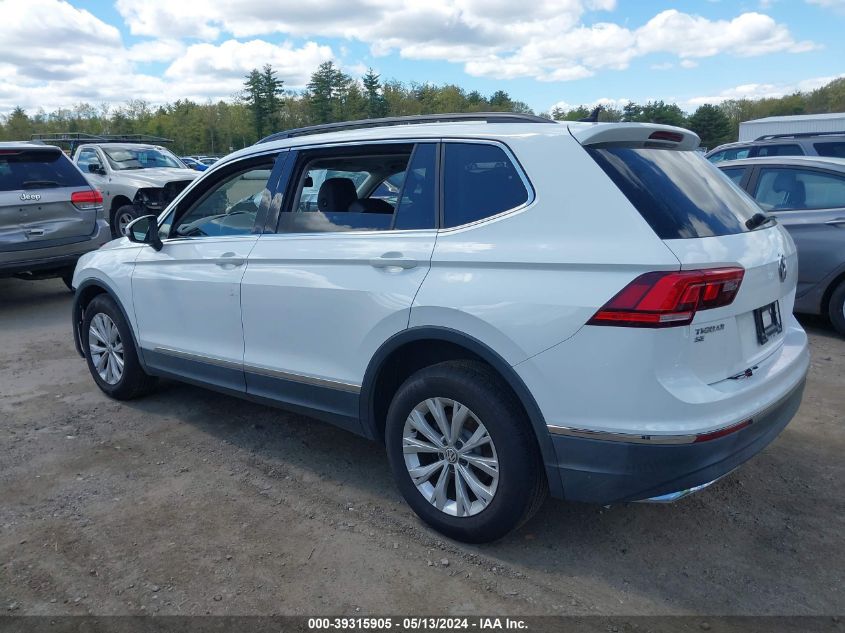 2018 Volkswagen Tiguan 2.0T Se/2.0T Sel VIN: 3VV2B7AX1JM161495 Lot: 39315905