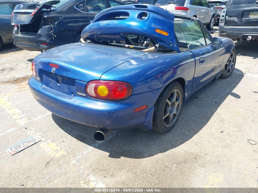 1999 Mazda Mx-5 Miata Leather Pkg/Popular Equipment Pkg/Sports Pkg/Touring Pkg VIN: JM1NB3539X0134861 Lot: 39316014