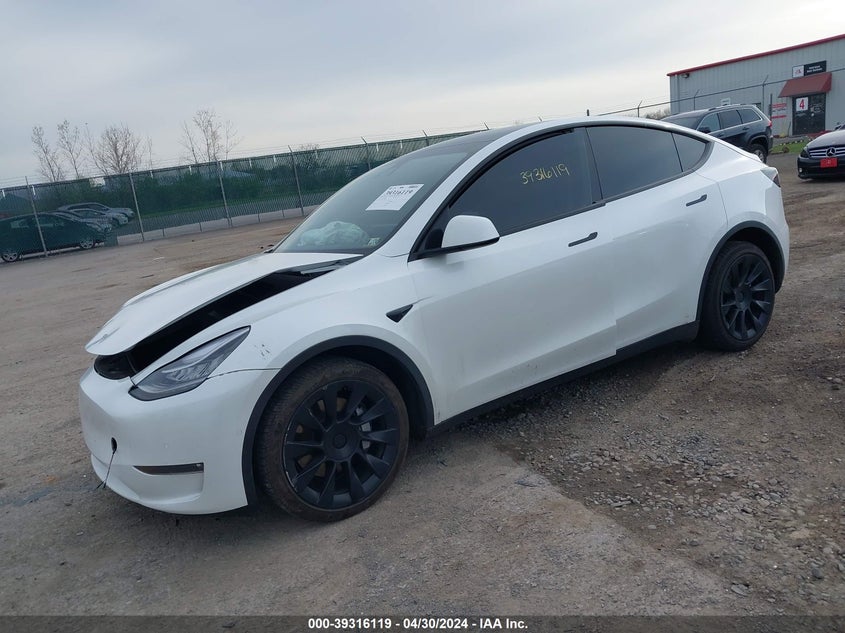 VIN 5YJYGAEE2MF299457 2021 TESLA MODEL Y LONG RANGE DUAL MOTOR ALL-WHEEL DRIVE