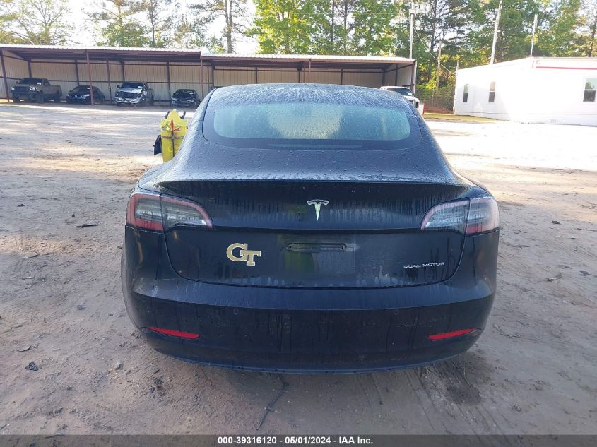 2020 Tesla Model 3 Long Range Dual Motor All-Wheel Drive VIN: 5YJ3E1EB9LF599906 Lot: 39316120