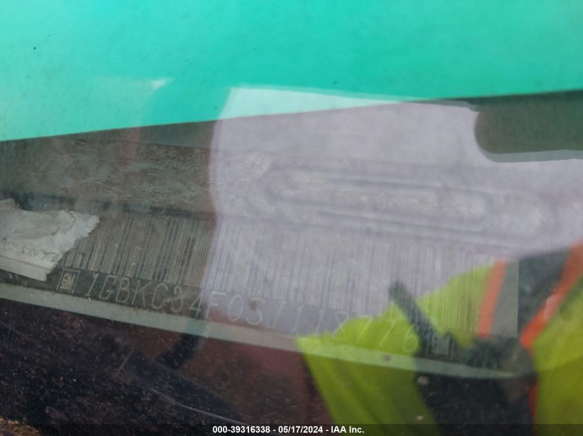 1995 Chevrolet Gmt-400 C3500-Hd VIN: 1GBKC34F0SJ118776 Lot: 39316338