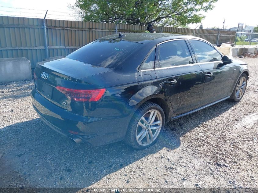 2017 Audi A4 2.0T Season Of Audi Premium VIN: WAUDNAF44HN040290 Lot: 39316417