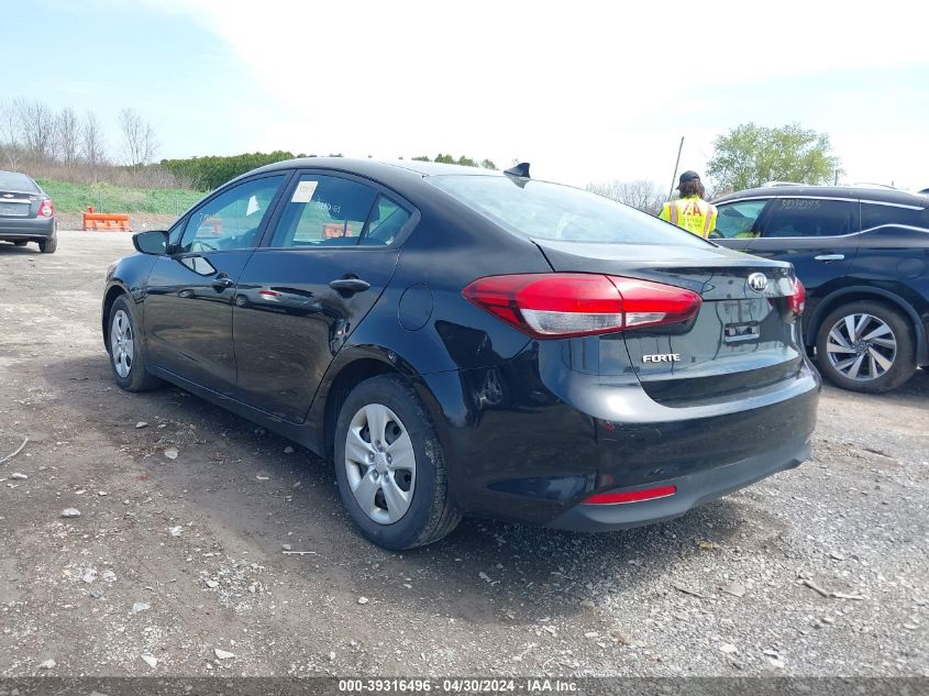 3KPFK4A72HE025394 | 2017 KIA FORTE