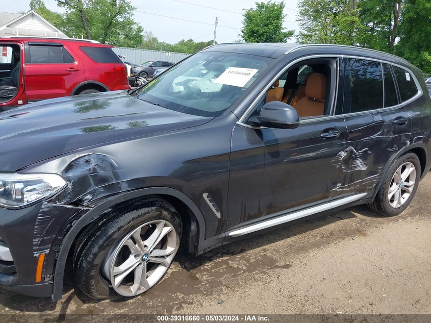 VIN 5UXTY5C00M9G62761 2021 BMW X3 XDRIVE30I