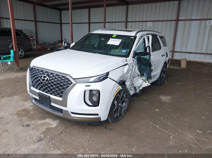 2022 Hyundai Palisade Calligraphy VIN: KM8R7DHE4NU443371 Lot: 39316670