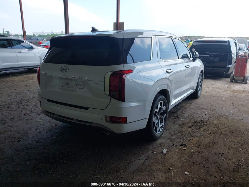 2022 Hyundai Palisade Calligraphy VIN: KM8R7DHE4NU443371 Lot: 39316670