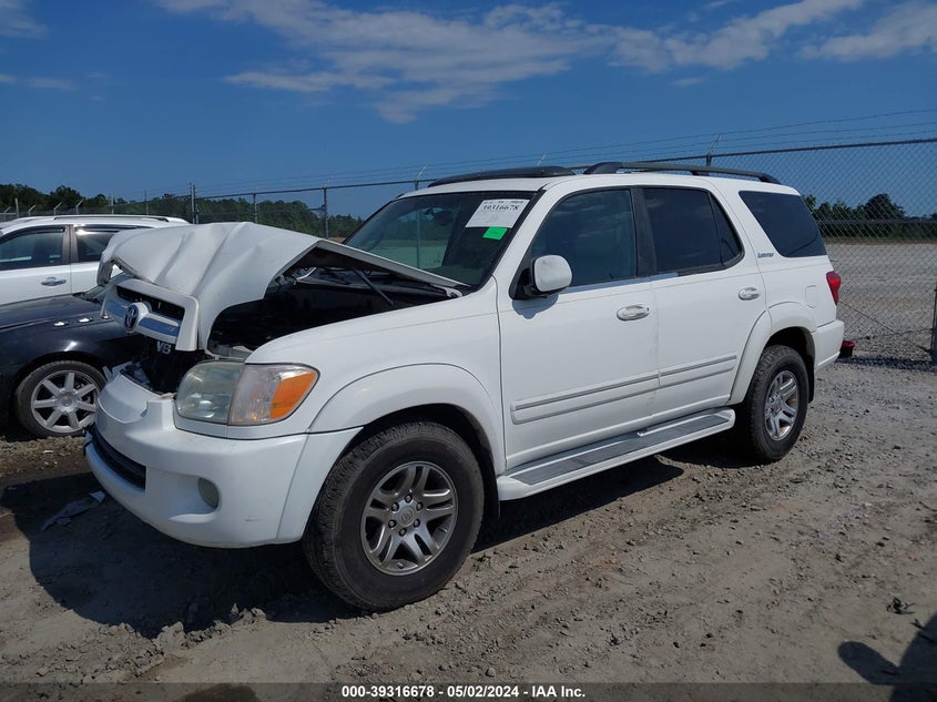 2005 Toyota Sequoia Limited V8 VIN: 5TDZT38A45S239021 Lot: 39316678