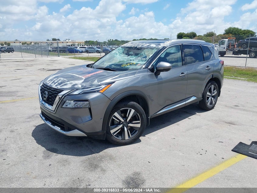VIN JN8BT3DC7PW100288 2023 NISSAN ROGUE PLATINUM FWD
