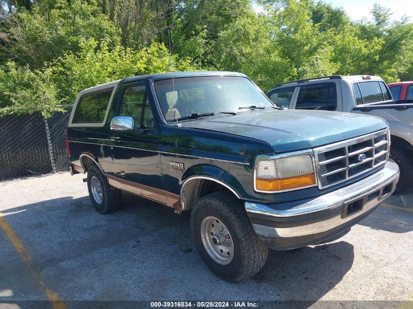 1995 Ford Bronco U100 VIN: 1FMEU15HXSLB84326 Lot: 39316834