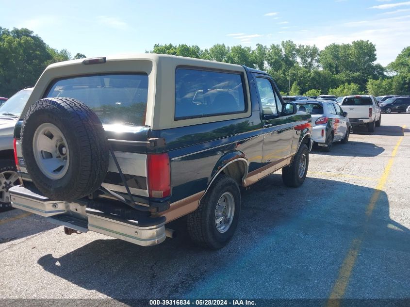 1995 Ford Bronco U100 VIN: 1FMEU15HXSLB84326 Lot: 39316834