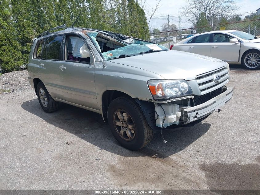 2007 Toyota Highlander V6 VIN: JTEHP21A470217980 Lot: 39316848