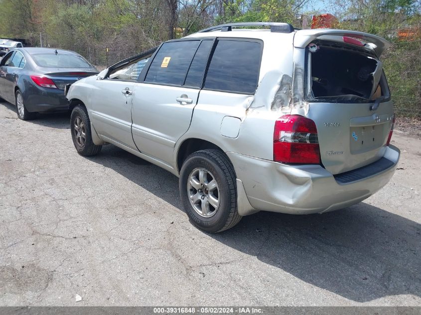 2007 Toyota Highlander V6 VIN: JTEHP21A470217980 Lot: 39316848