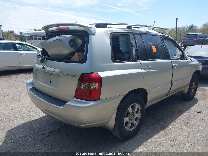 2007 Toyota Highlander V6 VIN: JTEHP21A470217980 Lot: 39316848