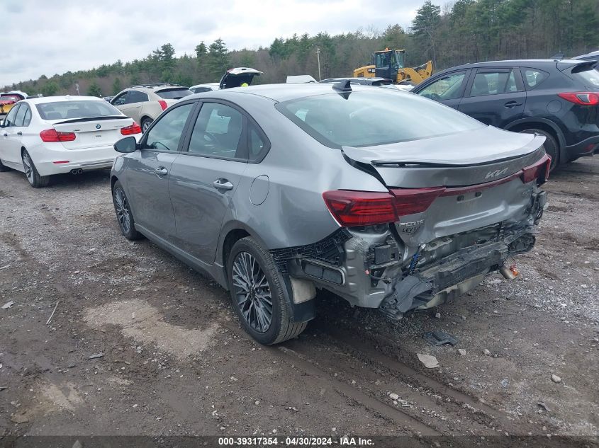 2022 Kia Forte Gt-Line VIN: 3KPF54AD0NE425267 Lot: 39317354