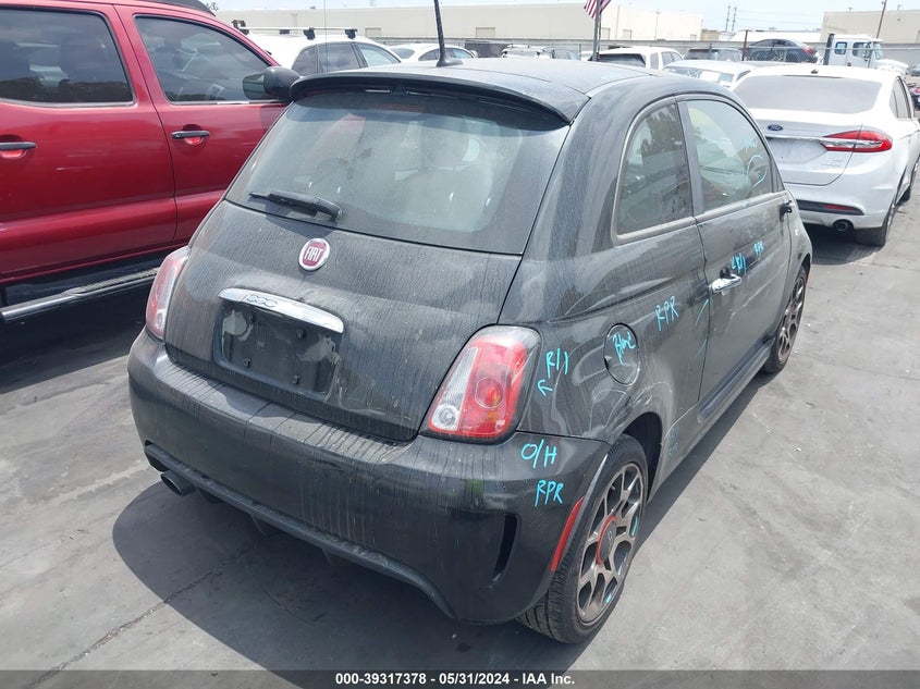 2015 Fiat 500 Turbo VIN: 3C3CFFHH8FT581837 Lot: 39317378