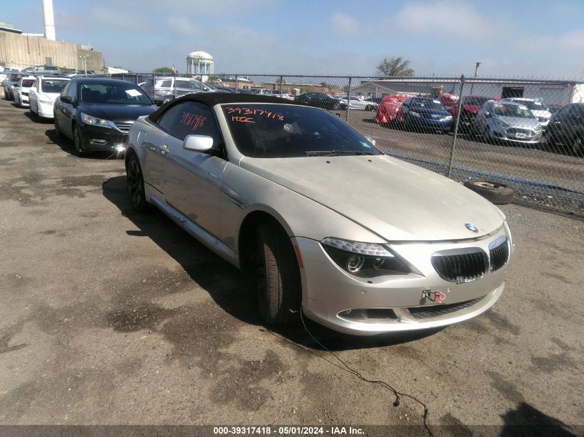 2008 BMW 650I I VIN: WBAEB53548CX60931 Lot: 40085484