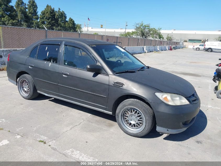 2004 Honda Civic Lx VIN: 2HGES16544H620023 Lot: 40946683