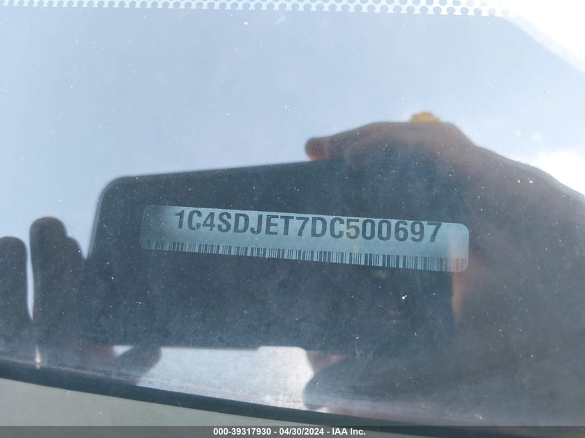 2013 DODGE DURANGO CITADEL - 1C4SDJET7DC500697