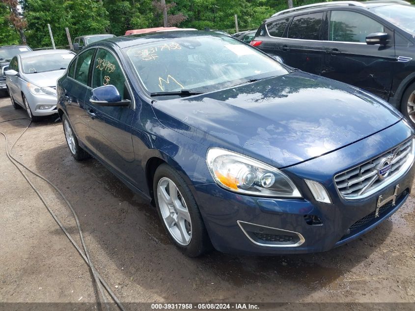 2013 Volvo S60 T5/T5 Platinum/T5 Premier/T5 Premier Plus VIN: YV1612FHXD2221285 Lot: 39317958