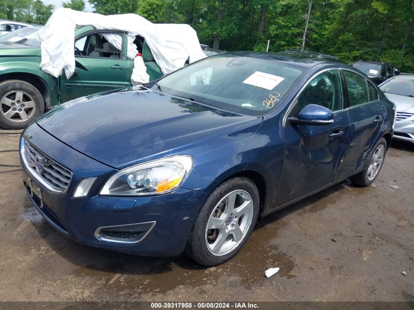 2013 Volvo S60 T5/T5 Platinum/T5 Premier/T5 Premier Plus VIN: YV1612FHXD2221285 Lot: 39317958