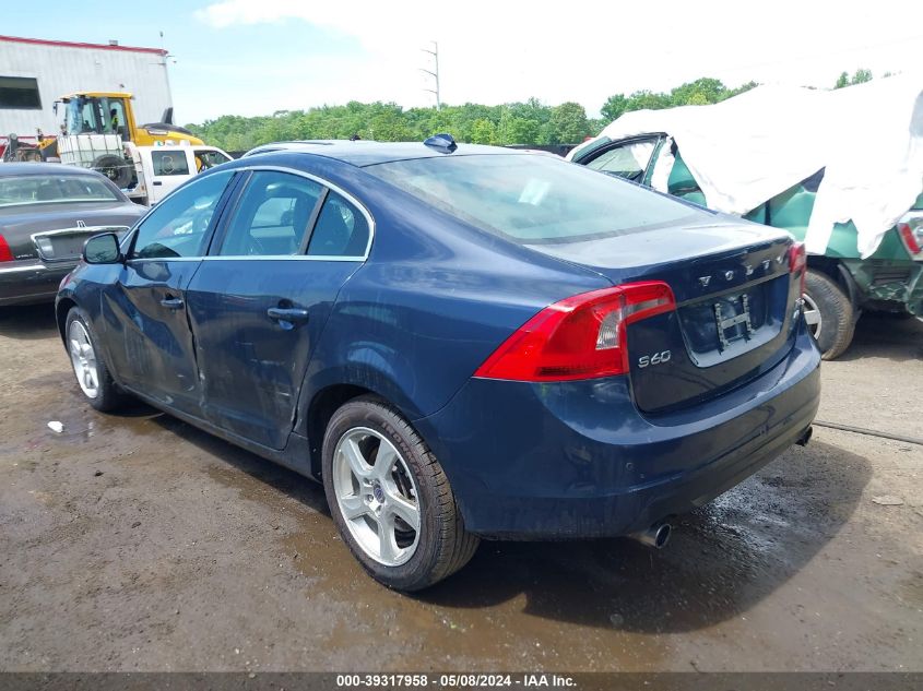 2013 Volvo S60 T5/T5 Platinum/T5 Premier/T5 Premier Plus VIN: YV1612FHXD2221285 Lot: 39317958