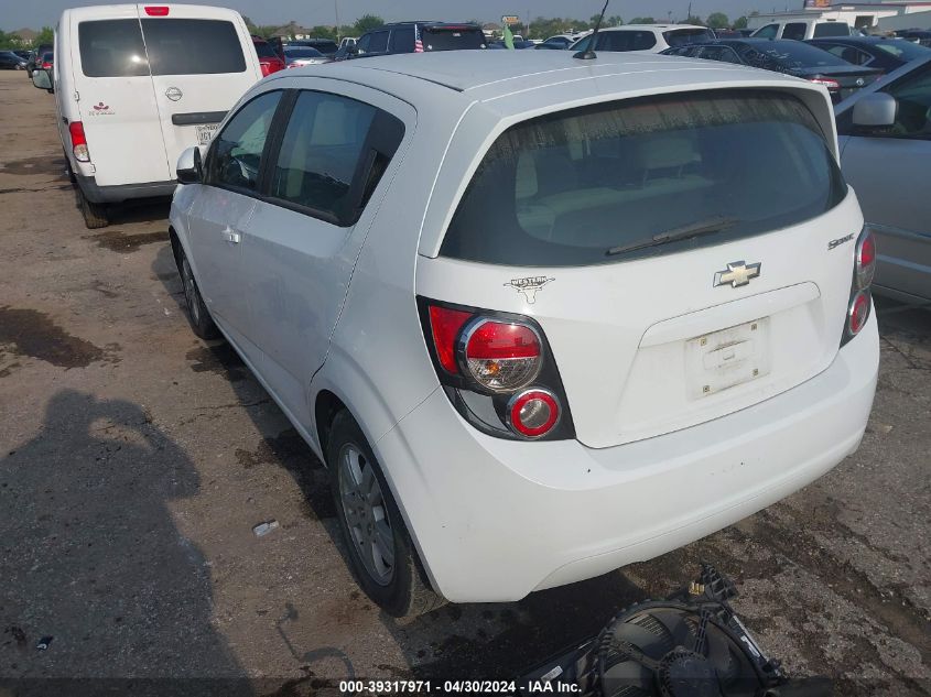 2012 Chevrolet Sonic 2Ls VIN: 1G1JA6SH0C4142605 Lot: 39317971