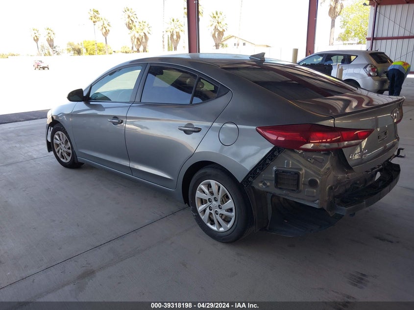 VIN KMHD74LF2HU370905 2017 HYUNDAI ELANTRA SE