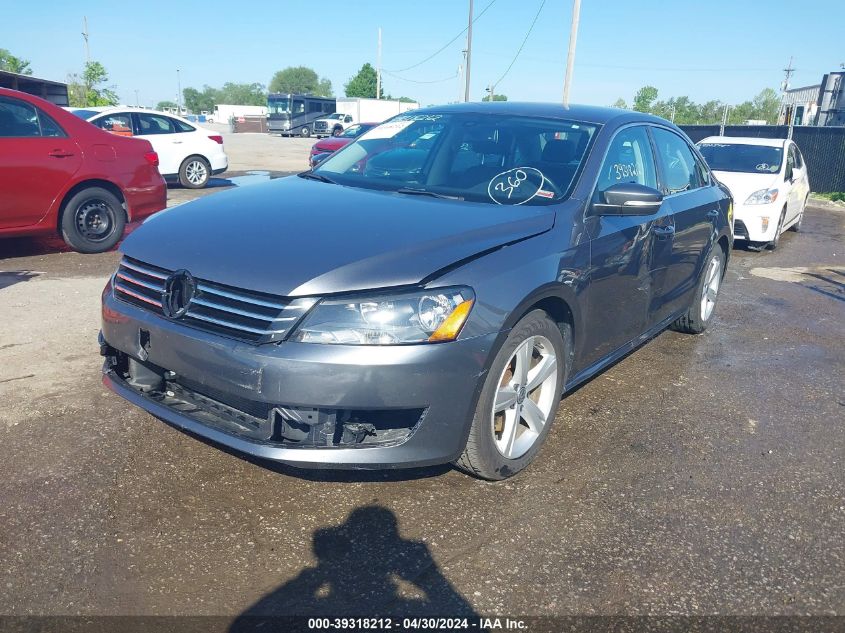 2013 Volkswagen Passat 2.5L Se VIN: 1VWBP7A35DC099079 Lot: 39318212